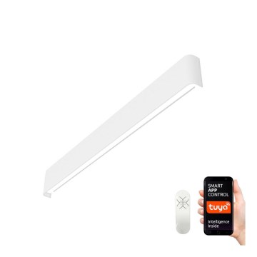 Immax NEO 07137-W - LED SMART Настінний світильник з регулюванням яскравості LINEA білий LED/40W/230V + пульт дистанційного керування 76 см Tuya ZigBee