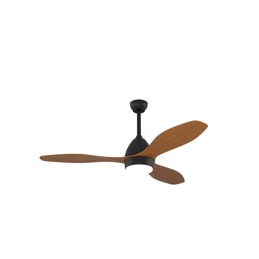 Immax NEO 07141-B - Светодиодный потолочный вентилятор NEO LITE FRESCO LED/18W/230V Tuya Wi-Fi черный/коричневый + дистанционное управление