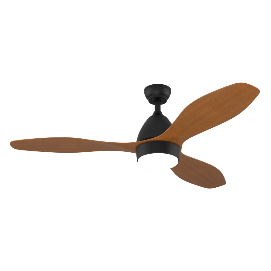 Immax NEO 07141-B - Светодиодный потолочный вентилятор NEO LITE FRESCO LED/18W/230V Tuya Wi-Fi черный/коричневый + дистанционное управление