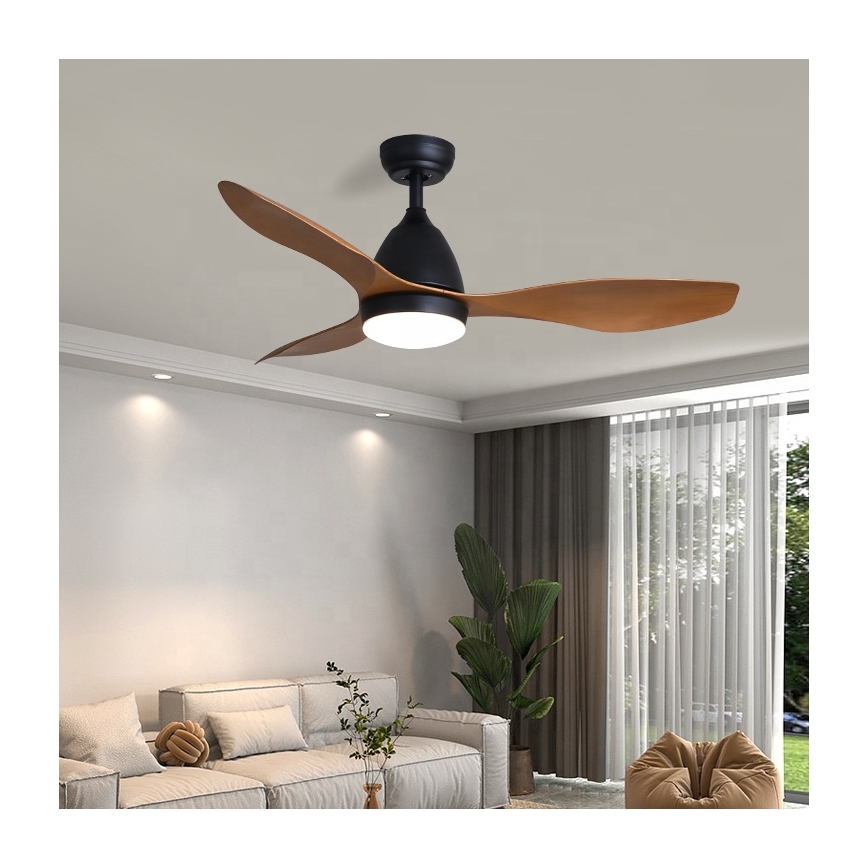 Immax NEO 07141-B - Світлодіодний стельовий вентилятор NEO LITE FRESCO LED/18W/230V Tuya Wi-Fi чорний/коричневий+ пульт дистанційного керування