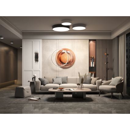 Immax NEO 07143-GR60 - Светодиодный диммируемый потолочный светильник RONDATE LED/50W/230V Tuya серый + пульт ДУ