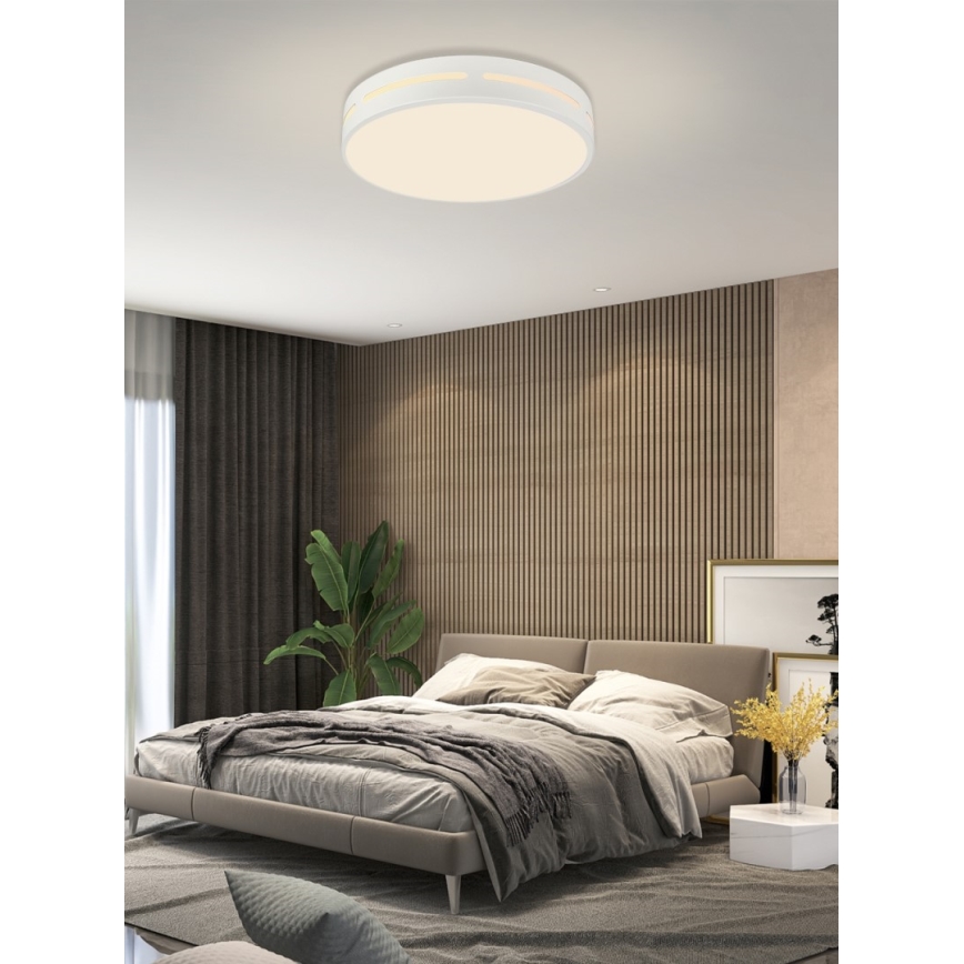 Immax NEO 07153-W50 - Стельовий LED світильник з регулюванням яскравості NEO LITE PERFECTO LED/48W/230V Wi-Fi Tuya білий + дистанційне керування