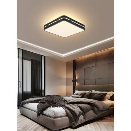 Immax NEO 07154-B42 - Стельовий LED світильник з регулюванням яскравості NEO LITE PERFECTO LED/48W/230V Wi-Fi Tuya чорний + дистанційне керування