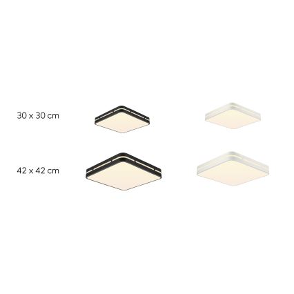 Immax NEO 07154-B42 - Светодиодный потолочный светильник с регулированием яркости NEO LITE PERFECTO LED/48W/230V Wi-Fi Tuya черный + дистанционное управление