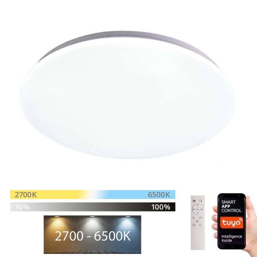Immax NEO 07156-38 - Стельовий LED світильник з регулюванням яскравості ANCORA LED/24W/230V 2700-6500K Wi-Fi + пульт дистанційного керування Tuya