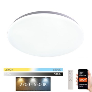 Immax NEO 07156-38 - Светодиодный потолочный светильник с регулированием яркости ANCORA LED/24W/230V 2700-6500K Wi-Fi + дистанционное управление Tuya