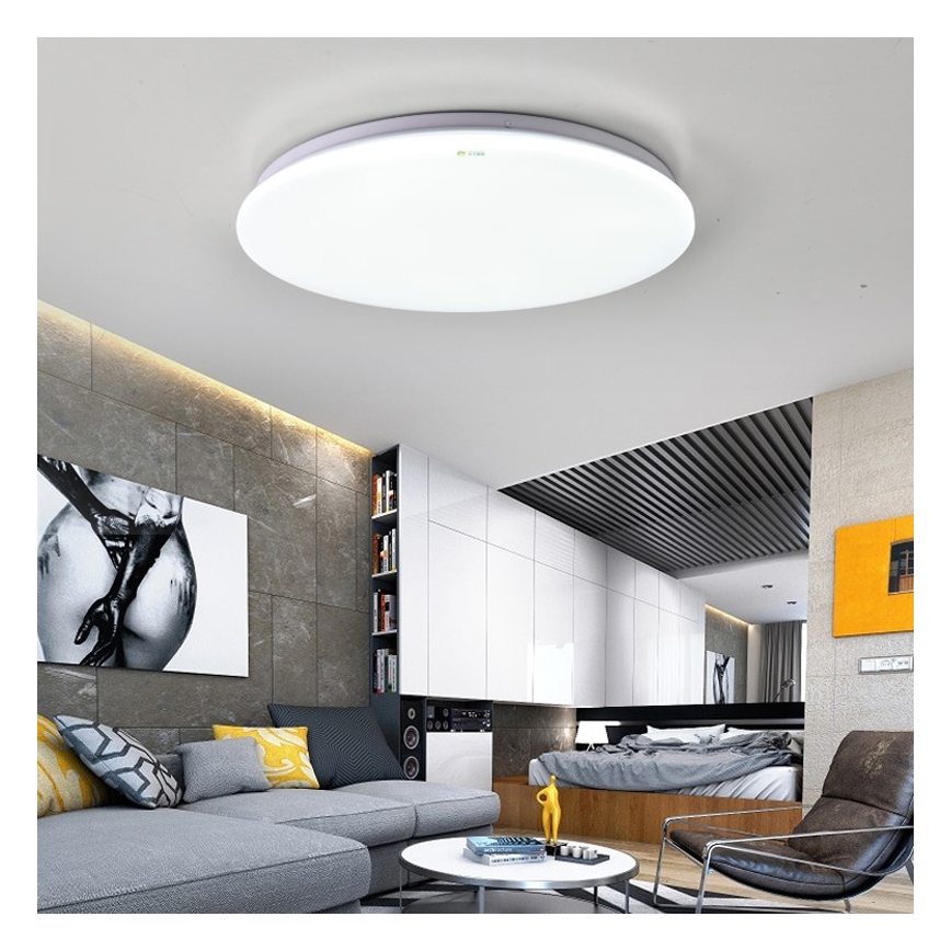Immax NEO 07156-38 - Стельовий LED світильник з регулюванням яскравості ANCORA LED/24W/230V 2700-6500K Wi-Fi + пульт дистанційного керування Tuya