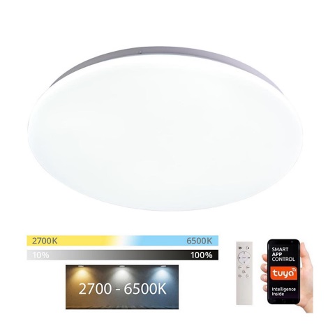 Immax NEO 07156-45 - Стельовий LED світильник з регулюванням яскравості ANCORA LED/36W/230V 2700-6500K Wi-Fi + дистанційне керування Tuya