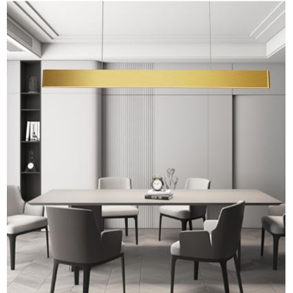 Immax NEO 07157-G120X - Светодиодная подвесная RGB+CCTW люстра с регулированием яркости MILANO LED/40W/230V Tuya золотистый