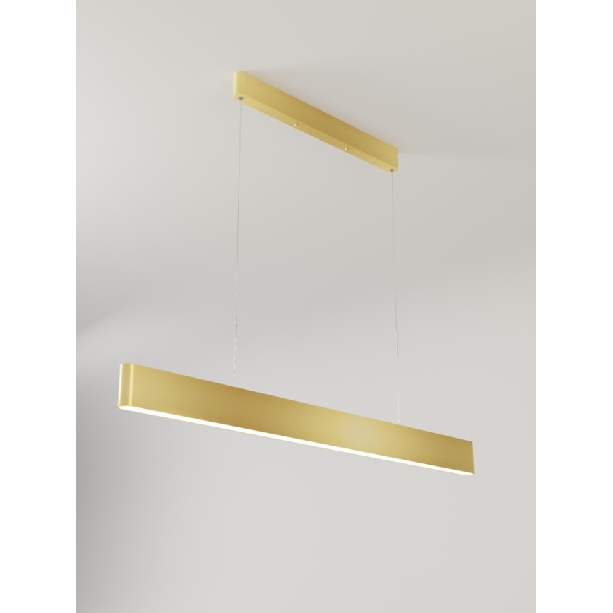 Immax NEO 07157-G120X - Светодиодная подвесная RGB+CCTW люстра с регулированием яркости MILANO LED/40W/230V Tuya золотистый