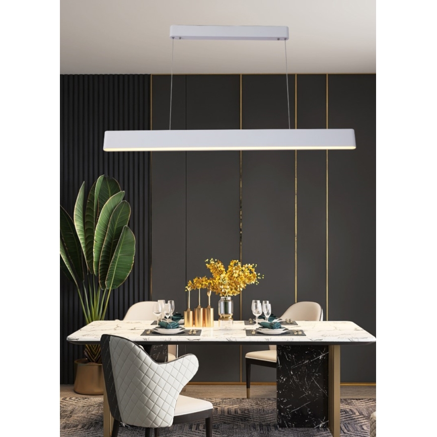 Immax NEO 07157-W120X - Светодиодная подвесная RGB+CCT люстра с регулированием яркости MILANO LED/40W/230V Tuya белый