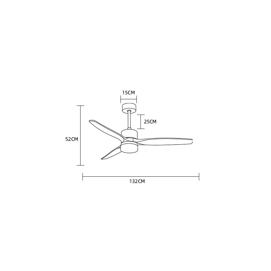 Immax NEO 07165-S - Светодиодный потолочный вентилятор ELEGANTE LED/18W/230V дуб Wi-Fi Tuya + дистанционное управление