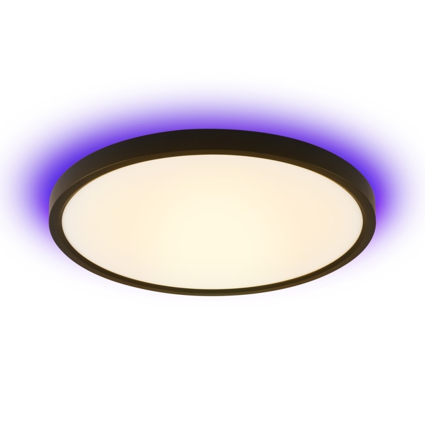 Immax NEO 07166-B40 - Светодиодный потолочный RGB+CCT светильник с регулированием яркости NEO LITE TUDO LED/50W/230V Wi-Fi Tuya черный + дистанционное управление