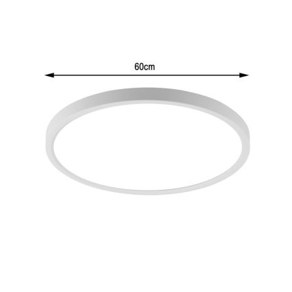 Immax NEO 07169-W60 - LED RGB+CCT Стельовий світильник з регулюванням яскравості NEO LITE TUDO 65W/230V 2700-6500K Wi-Fi Tuya + пульт дистанційного керування білий