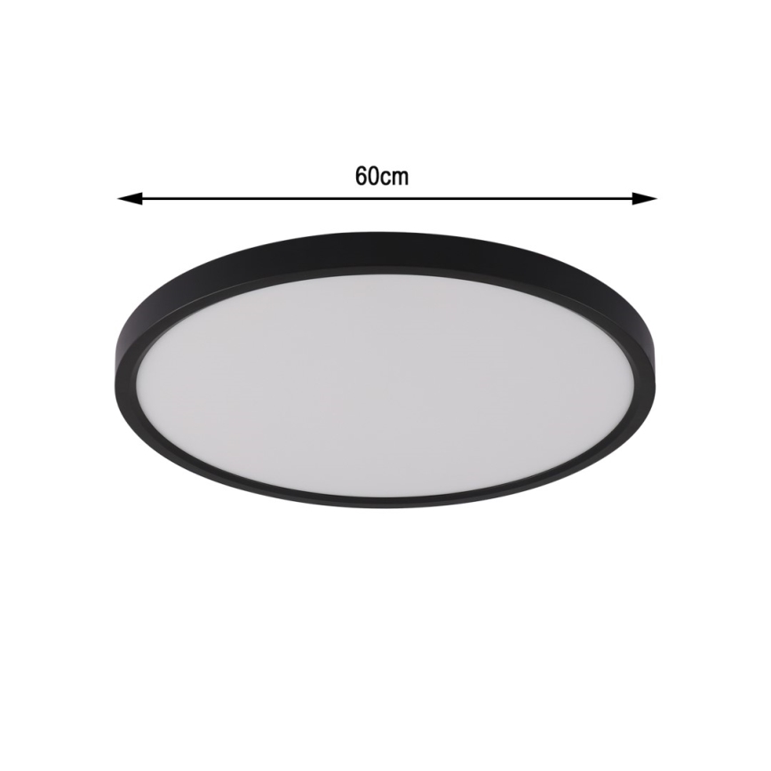 Immax NEO 07170-B60 - LED RGB+CCT Стельовий світильник з регулюванням яскравості NEO LITE TUDO LED/65W/230V 2700-6500K Wi-Fi Tuya чорний + пульт дистанційного керування