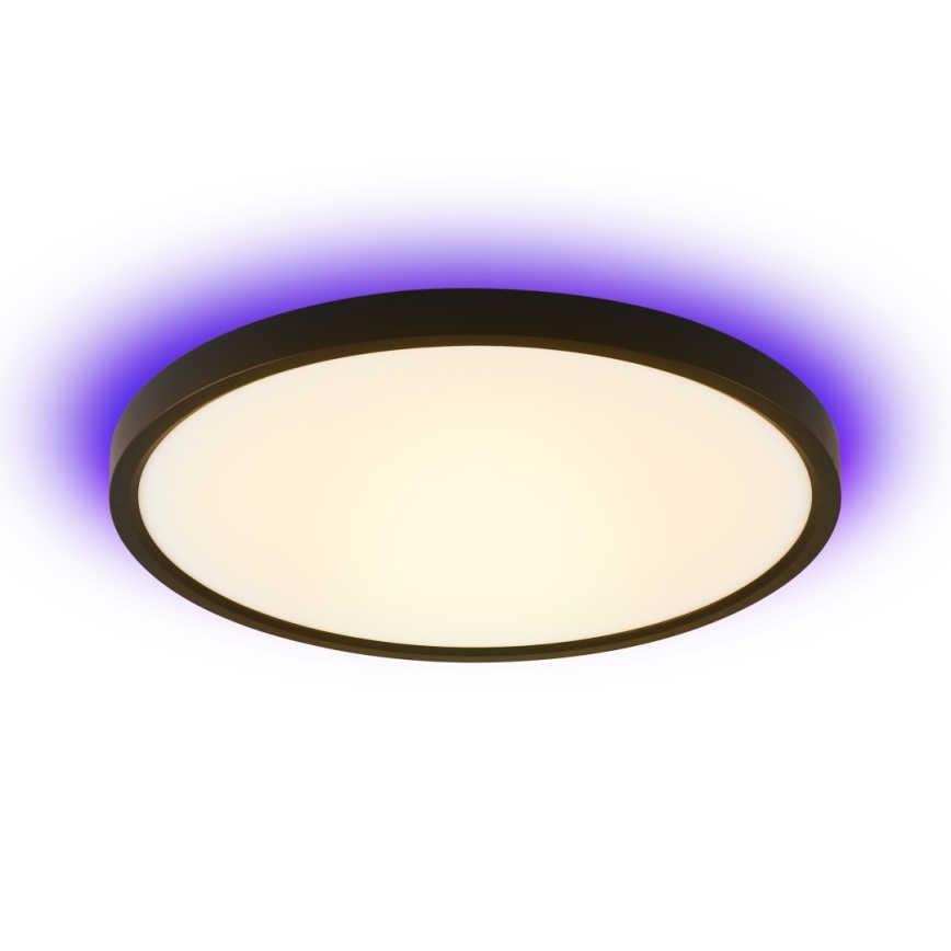 Immax NEO 07170-B60 - Светодиодный потолочный RGB+CCT светильник с регулированием яркости NEO LITE TUDO LED/65W/230V 2700-6500K Wi-Fi Tuya черный + дистанционное управление