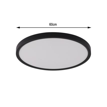 Immax NEO 07170-B60 - Светодиодный потолочный RGB+CCT светильник с регулированием яркости NEO LITE TUDO LED/65W/230V 2700-6500K Wi-Fi Tuya черный + дистанционное управление