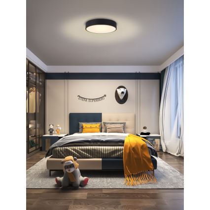Immax NEO 07201L - Світлодіодний регульований стельовий світильник RONDATE LED/28W/230V чорний Tuya + дистанційне керування