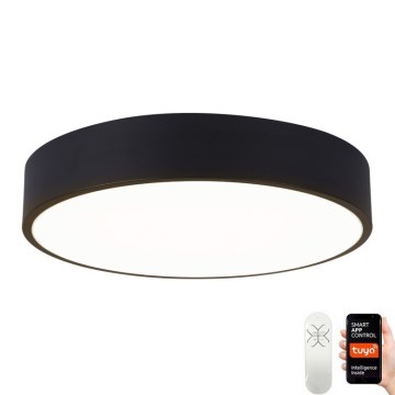 Immax NEO 07201L - Світлодіодний стельовий світильник з регулюванням яскравості RONDATE LED/28W/230V чорний Tuya + пульт дистанційного керування