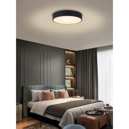 Immax NEO 07202L - Светодиодный потолочный светильник с регулированием яркости RONDATE LED/53W/230V черный Tuya + дистанционное управление