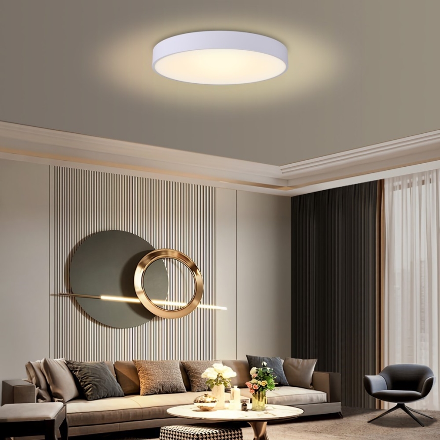 Immax NEO 07206L - Светодиодный потолочный светильник с регулированием яркости RONDATE LED/53W/230V белый Tuya + дистанционное управление
