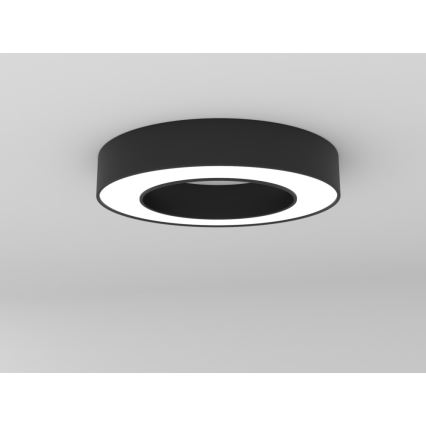 Immax NEO 07209L - Светодиодный потолочный светильник с регулированием яркости PASTEL LED/53W/230V 60 см черный Tuya + дистанционное управление