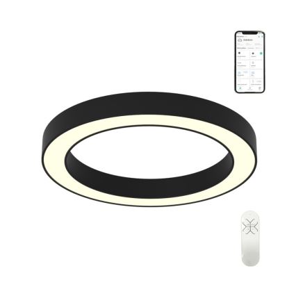 Immax NEO 07210L - Світлодіодний стельовий світильник з регулюванням яскравості PASTEL LED/68W/230V 95 см чорний Tuya + пульт дистанційного керування