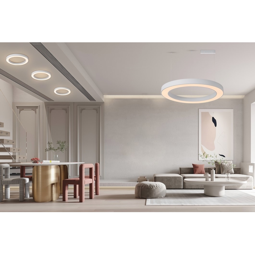 Immax NEO 07212L - Светодиодный светильник с регулированием яркости PASTEL LED/53W/230V белый Tuya + дистанционное управление