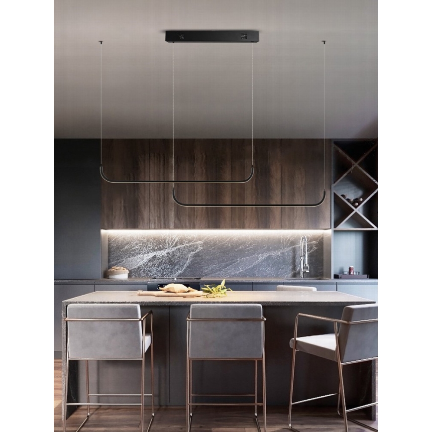 Immax NEO 07226L - Светодиодная подвесная люстра с регулированием яркости PATTINI LED/53W/230V Tuya + дистанционное управление