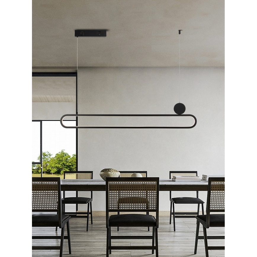 Immax NEO 07231L - Светодиодная подвесная люстра с регулированием яркости NEO LITE OVALE LED/50W/230V 2700-6500K Wi-Fi Tuya + дистанционное управление