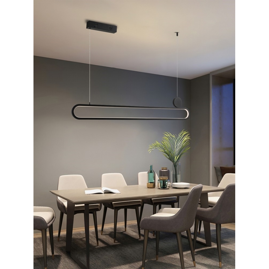 Immax NEO 07231L - Светодиодная подвесная люстра с регулированием яркости NEO LITE OVALE LED/50W/230V 2700-6500K Wi-Fi Tuya + дистанционное управление