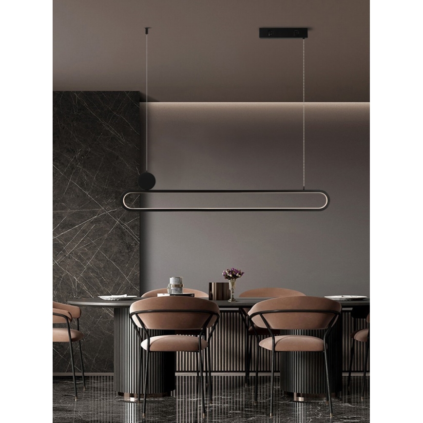 Immax NEO 07231L - Светодиодная подвесная люстра с регулированием яркости NEO LITE OVALE LED/50W/230V 2700-6500K Wi-Fi Tuya + дистанционное управление