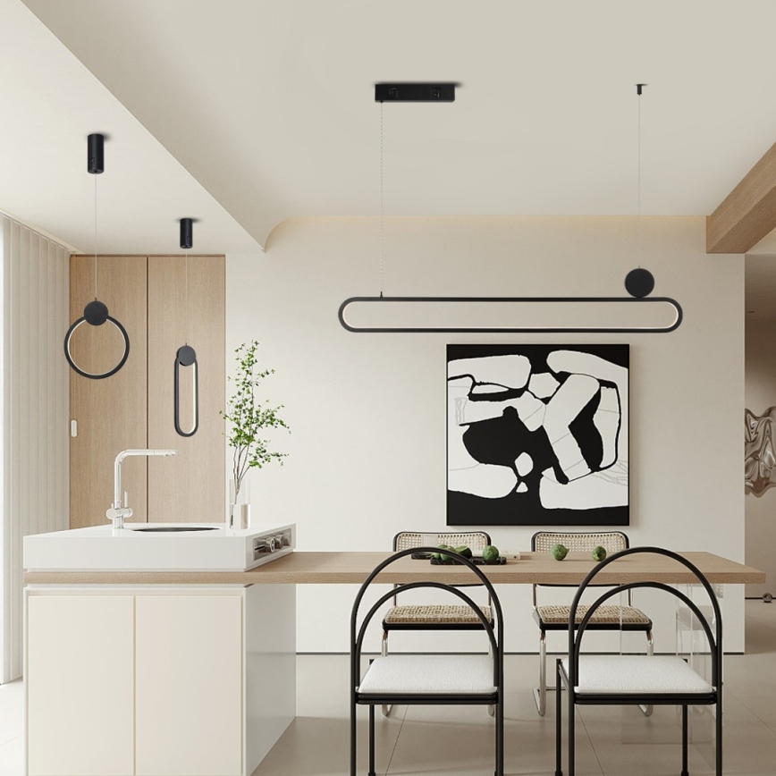 Immax NEO 07233L - Світлодіодна підвісна люстра з регулюванням яскравості NEO LITE OVALE LED/18W/230V Wi-Fi Tuya 2700-6500K + пульт дистанційного керування