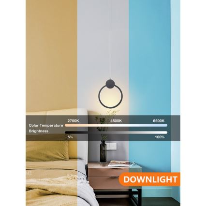 Immax NEO 07233L - Світлодіодна підвісна люстра з регулюванням яскравості NEO LITE OVALE LED/18W/230V Wi-Fi Tuya 2700-6500K + пульт дистанційного керування