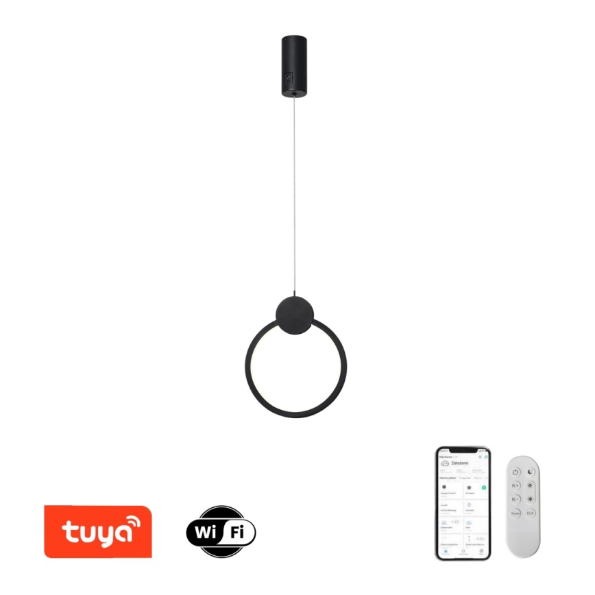 Immax NEO 07233L - Світлодіодна підвісна люстра з регулюванням яскравості NEO LITE OVALE LED/18W/230V Wi-Fi Tuya 2700-6500K + пульт дистанційного керування