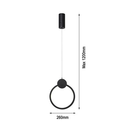 Immax NEO 07233L - Світлодіодна підвісна люстра з регулюванням яскравості NEO LITE OVALE LED/18W/230V Wi-Fi Tuya 2700-6500K + пульт дистанційного керування