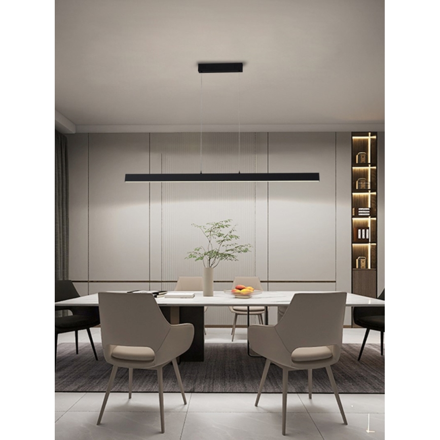 Immax NEO 07234L - Светодиодная подвесная люстра с регулированием яркости NEO LITE TRIANGOLO LED/28W/230V Wi-Fi Tuya 2700-6500K + дистанционное управление