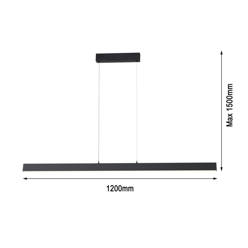 Immax NEO 07234L - Светодиодная подвесная люстра с регулированием яркости NEO LITE TRIANGOLO LED/28W/230V Wi-Fi Tuya 2700-6500K + дистанционное управление
