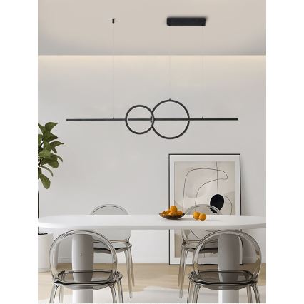 Immax NEO 07236L - Світлодіодна підвісна люстра з регулюванням яскравості NEO LITE RONDAS LED/56W/230V Tuya Wi-Fi 2700-6500K + пульт дистанційного керування