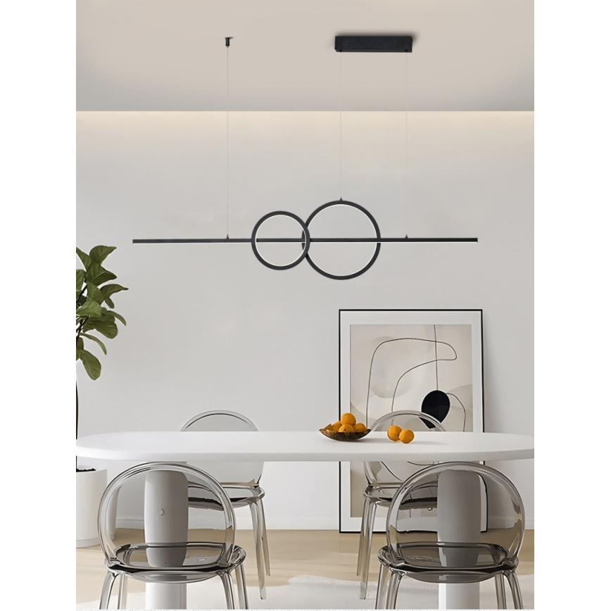 Immax NEO 07236L - Светодиодная подвесная люстра с регулированием яркости NEO LITE RONDAS LED/56W/230V Tuya Wi-Fi 2700-6500K + дистанционное управление