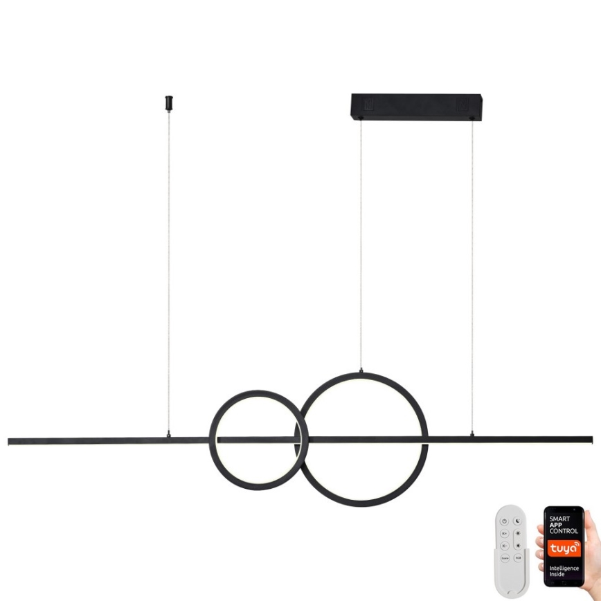 Immax NEO 07236L - Світлодіодна підвісна люстра з регулюванням яскравості NEO LITE RONDAS LED/56W/230V Tuya Wi-Fi 2700-6500K + пульт дистанційного керування
