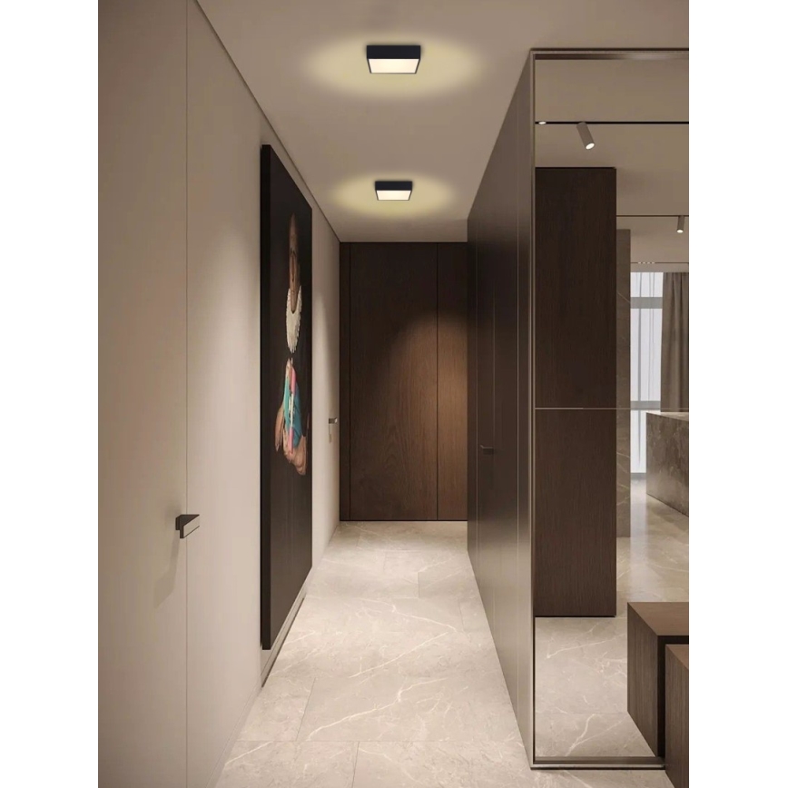 Immax NEO 07237L - Светодиодный регулируемый потолочный светильник CANTO LED/22W/230V черный Tuya + дистанционное управление