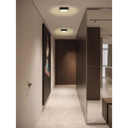 Immax NEO 07237L - Светодиодный потолочный светильник с регулированием яркости CANTO LED/22W/230V черный Tuya + дистанционное управление