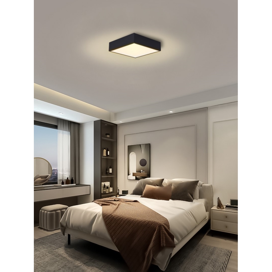 Immax NEO 07237L - Светодиодный потолочный светильник с регулированием яркости CANTO LED/22W/230V черный Tuya + дистанционное управление