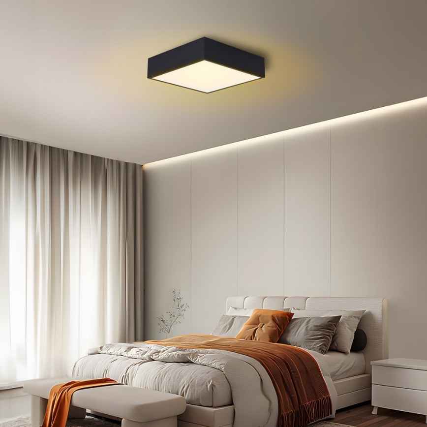 Immax NEO 07237L - Светодиодный потолочный светильник с регулированием яркости CANTO LED/22W/230V черный Tuya + дистанционное управление