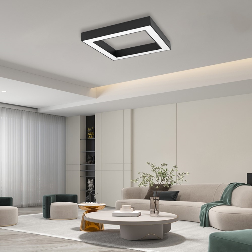 Immax NEO 07239L - Светодиодный потолочный светильник с регулированием яркости CANTO LED/60W/230V черный Tuya + дистанционное управление
