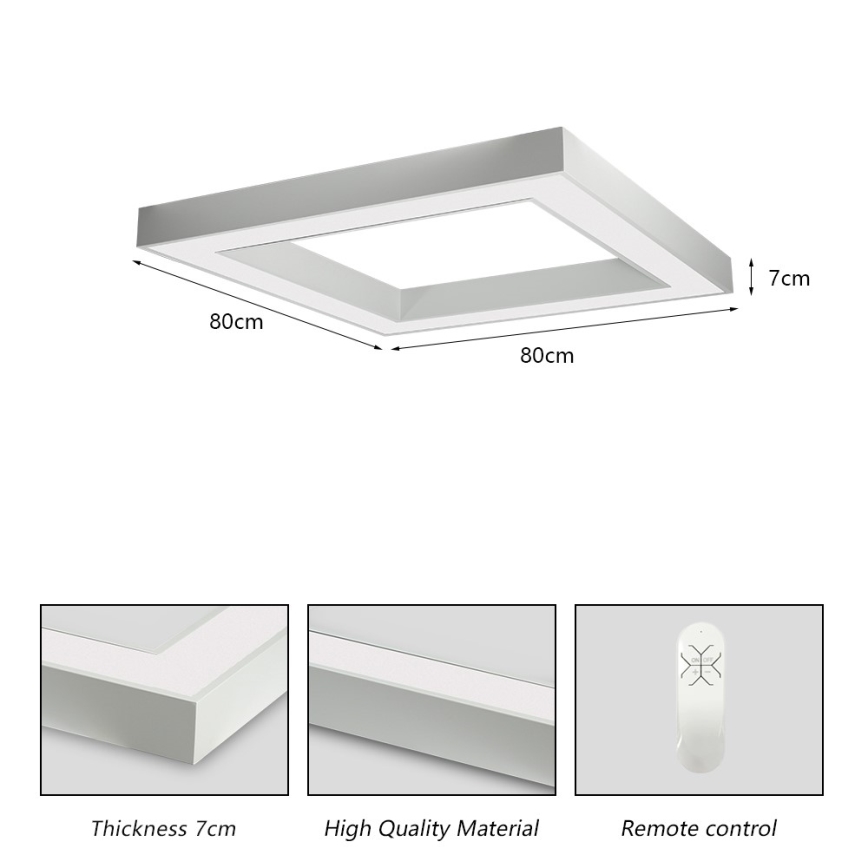 Immax NEO 07240L - Светодиодный потолочный светильник с регулированием яркости CANTO LED/60W/230V 2700-6500K Tuya белый