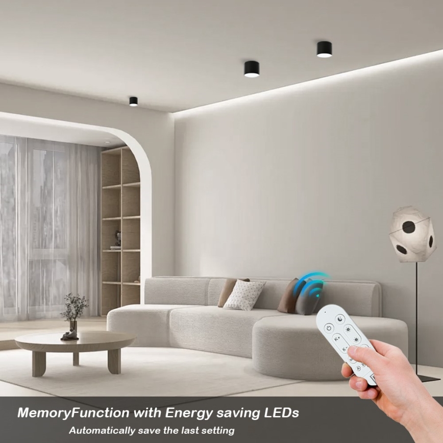 Immax NEO 07242L - Светодиодный потолочный светильник с регулированием яркости RONDATE LED/18W/230V 11,5 см Wi-Fi Tuya