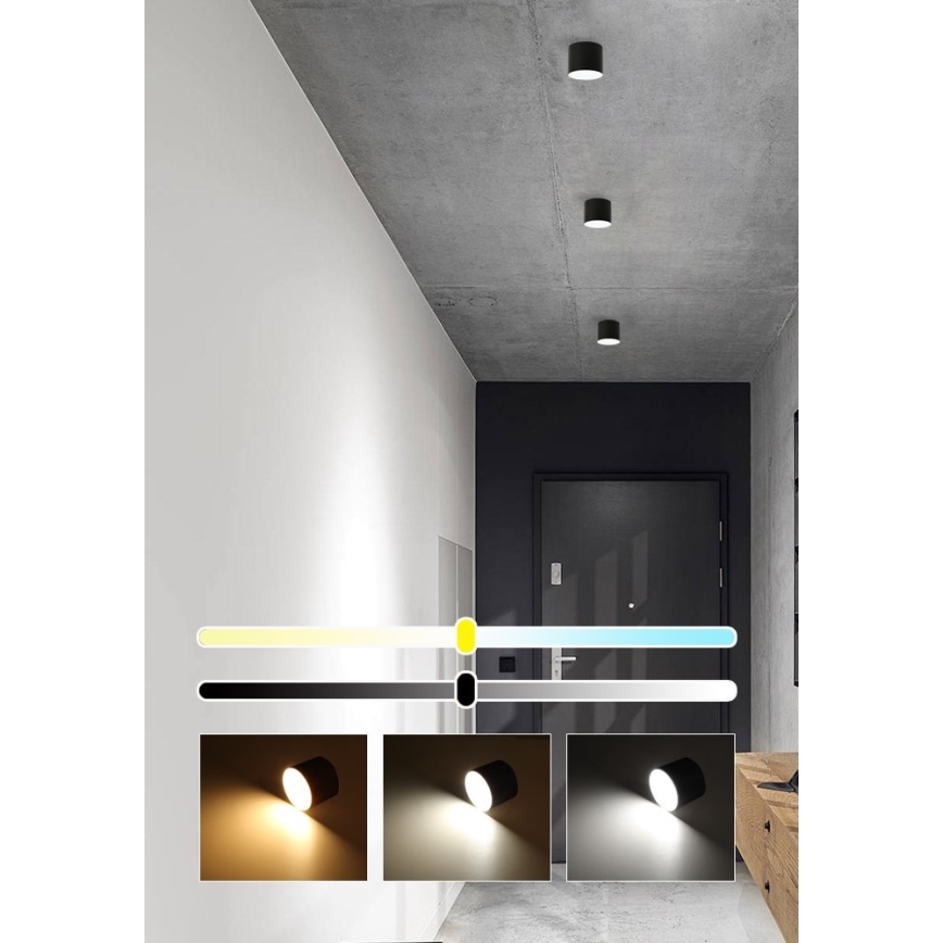 Immax NEO 07242L - Светодиодный потолочный светильник с регулированием яркости RONDATE LED/18W/230V 11,5 см Wi-Fi Tuya