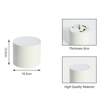 Immax NEO 07243L - Светодиодный потолочный светильник с регулированием яркости RONDATE LED/32W/230V 16,5 см Wi-Fi Tuya